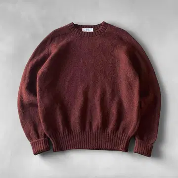 80s USA제 LORD JEFF 셰틀랜드 울 니트 스웨터 L