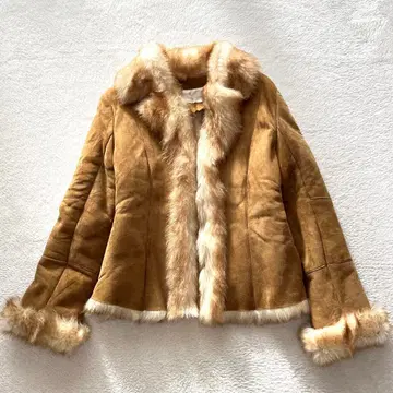 CREALUXE 클레어럭스 리얼 무스탕 코트 사이즈 M