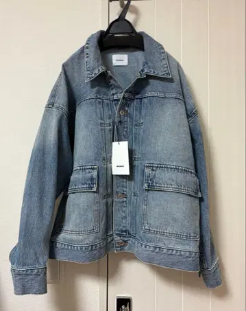 MIESROHE (미스 로에) 오버 사이즈 데님 커버올 라이트 블루 0