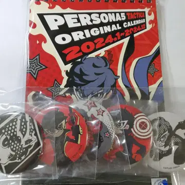페르소나5 택티카 캔뱃지 달력 미사용 새상품
