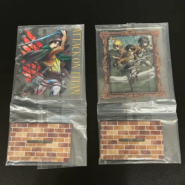 미개봉) 진격의거인 제일복권 F상 에렌 미카사 아르민 아크릴스탠드 일괄