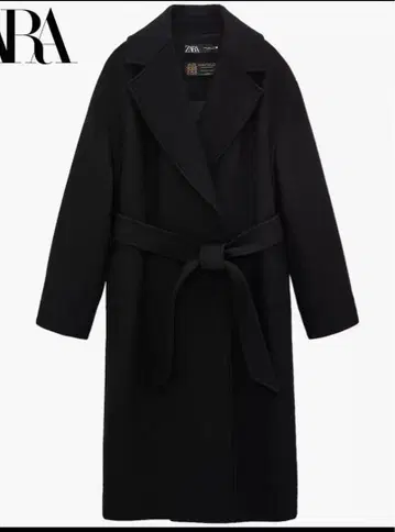 ZARA MANTECO 블랙 롱 코트