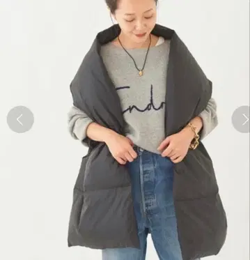 Plage 다운 스톨 블랙