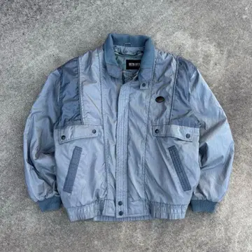 90s 빈티지 탈부착 보아 블루종 파랑 절개 아메카지 캐주얼