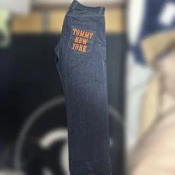 00's TOMMY HILFIGER 리지드 데님 EVISU 다크 네이비