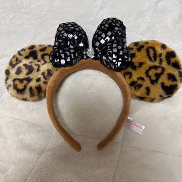 [새상품급] 레어 패턴 레오파드 무늬 미니 머리띠