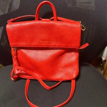 가죽 빨간색 백