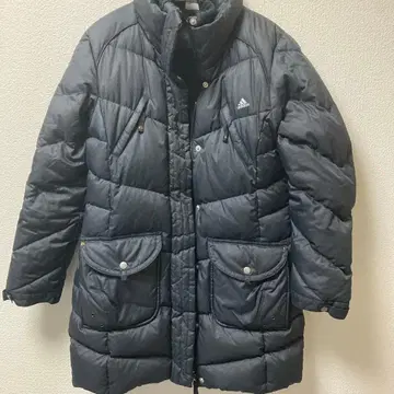 [ 새상품급 ] adidas 블랙 다운 코트