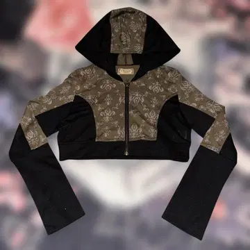 h.naoto Steam hoodie cropped jacket