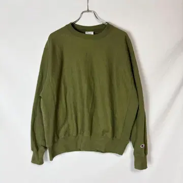 00s 파랑 택 단색 복각 챔피온 리버스 위브 맨투맨 US L