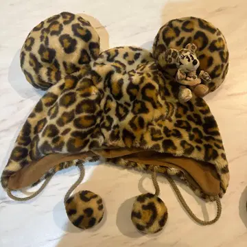 디즈니 레오파드 무늬 팬캡