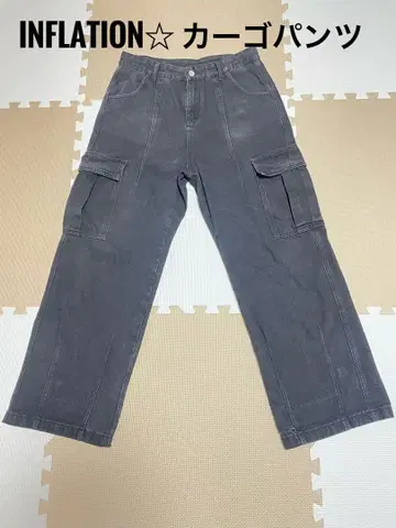 INFLATION 카고 팬츠 블랙