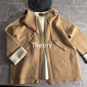 새상품급 띠어리 캐시미어 혼방 니트 집업 후드티