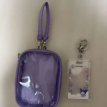 쿠로미 트레이딩 카드 케이스 보라색 아크릴 스탠드 케이스