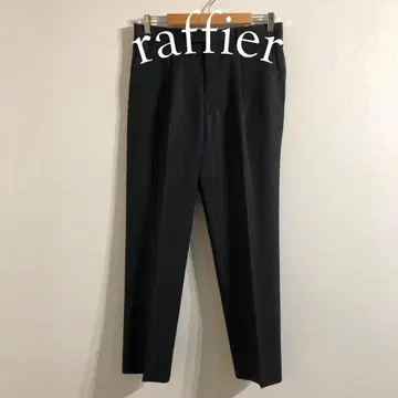 온워드 블랙 슬랙스 울 모헤어 모드 심플 새상품급