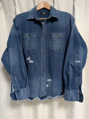 AZUL BY MOUSSY 데미지 데님 셔츠