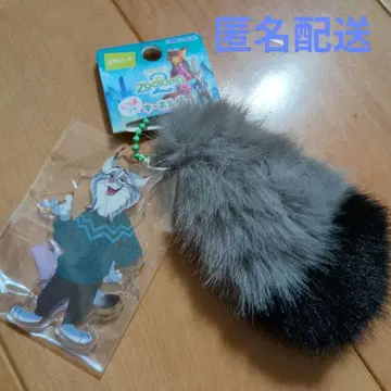 주토피아2 파우버트 꼬리 달린 키링 스트랩 디즈니