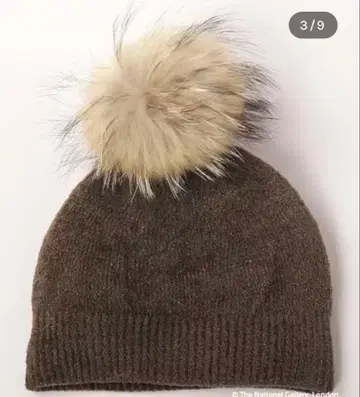 새상품급 CA4LA 니트 모자 퍼 포함