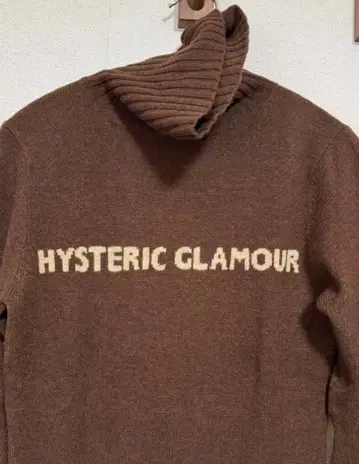 [ 새상품급 ] HYSTERIC GLAMOUR 브라운 터틀넥 스웨터