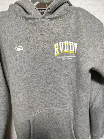 RVDDW 그레이 후드티 후드 부착