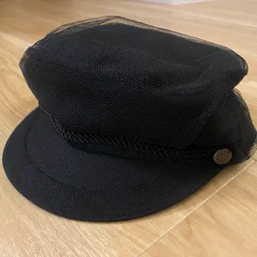 ca4la 모자 튤 레이스 헌팅 캡