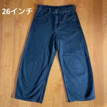 UNIQLO 배기 커브 청바지 다크 그레이 사이즈 26