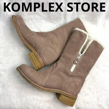 KOMPLEX STORE 보아 부츠 사이드 지퍼 스웨이드