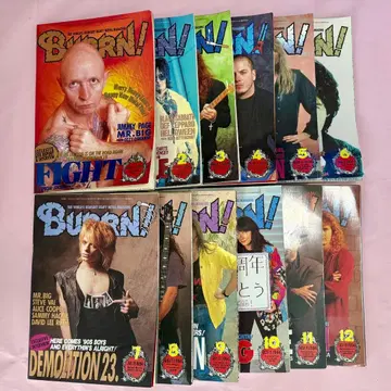 BURRN! 1994년 12권 세트 헤비메탈 전문지