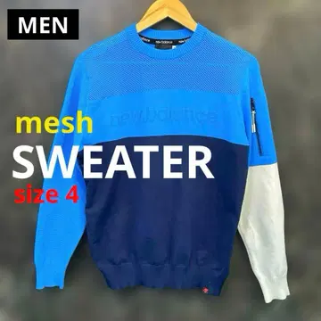 뉴발란스골프 남성용 메쉬 니트 스웨터 [ 4 ]