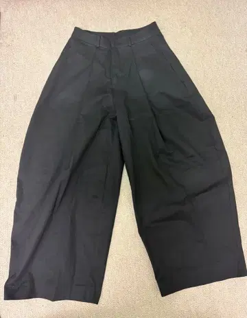 PUSH PUSH 블랙 와이드 슬랙스