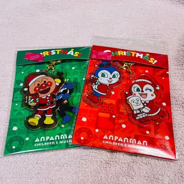 [ 2개 세트 ] 호빵맨 뮤지엄 요코하마 크리스마스 아크릴 키링