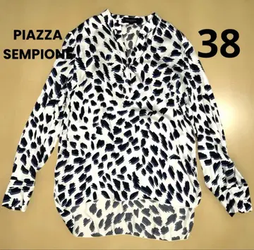 PIAZZA SEMIPONE 애니멀 프린트 긴팔 셔츠
