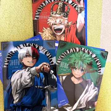 미사용 새상품 최강 점프 1월호 가챠 히로아카 클리어 파일 B C D