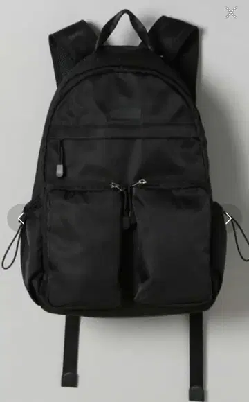 JEANASIS 멀티 포켓 백팩 백팩 블랙