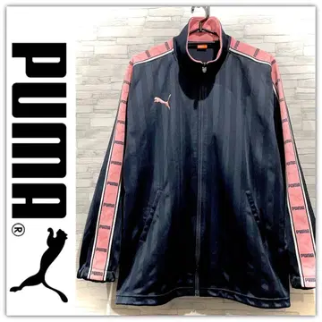 PUMA 푸마 트랙 자켓 저지 핑크 네이비 Y2K L 사이즈