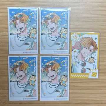 삼위일체 우사미 리토 랜덤 폴라로이드풍 카드 5장 세트