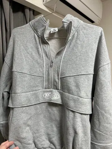 x-girl 하프 지퍼 트레이닝복