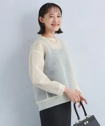 green label relaxing 시어 종이상자 코쿤 풀오버