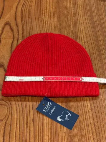 캐시미어 100% 비니 레드 몽골산