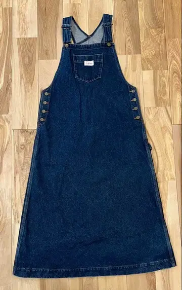 wonderful world 데님 오버롤 스커트 핑크하우스