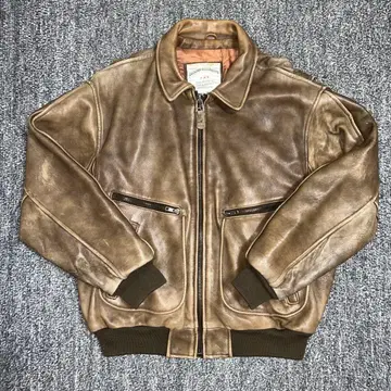 vintage A2 type real leather jacket