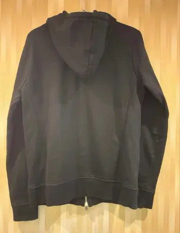 AKM 블랙 더블 지퍼 후드티