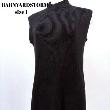 BARNYARDSTORM 블랙 슬리브리스 니트 사이즈 1 [ 194 ]