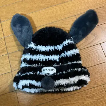 USJ 유니버셜 스누피 햇 모자 화이트 블랙