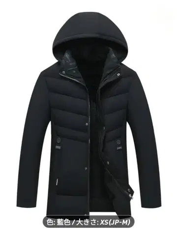 블랙 다운 자켓 XS (JP-M)