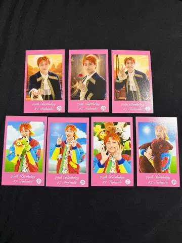 초특급 타카시 29th 생탄 미니 사진 7장 세트