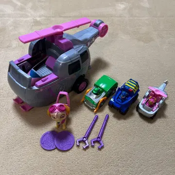 새상품급 파우 패트롤 파우 변형! 플라잉 비클 스카이 외 3체