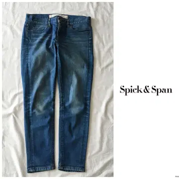스픽 앤 스팬 [세탁 가능] 빈티지 워시 가공 데님 팬츠