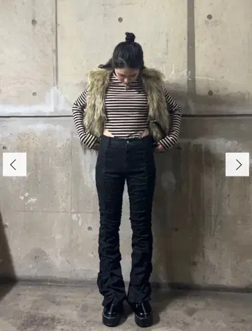 jouetie 개더 플레어 팬츠