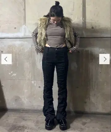 jouetie 개더 플레어 팬츠